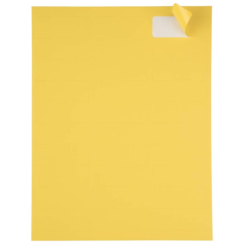JAM PAPER Return Address Labels - Standard Mailing - 1 x 2 5/8 - Yellow - 120 Shipping Labels/Pack - Image 3